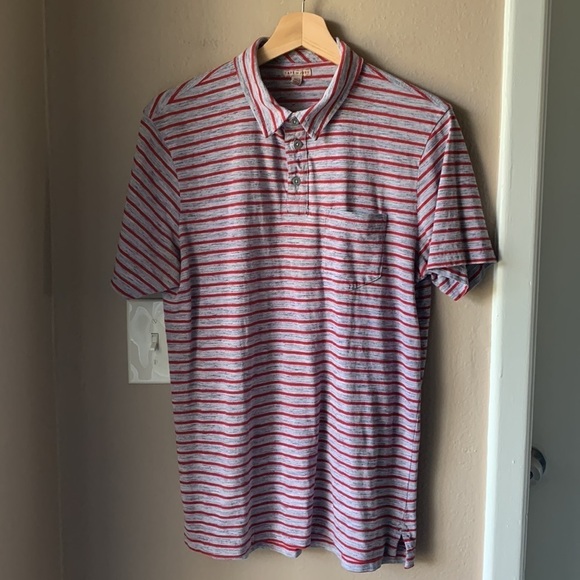 CAPE JUBY Striped Short Sleeve Polo Shirt - Picture 2 of 7